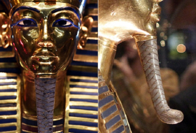 King Tutankhamun mask back on display after botched epoxy fix